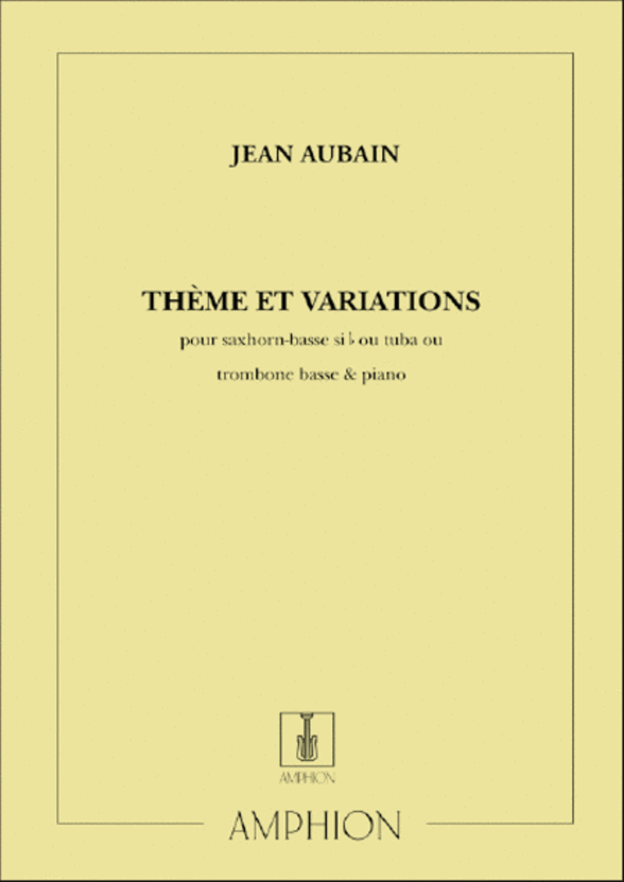 Theme et Variations Tuba Trombone scores gallery preview page 1