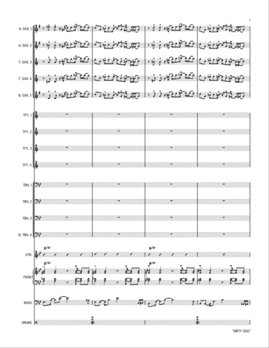 Dirty Dog Jazz Ensemble scores gallery preview page 6