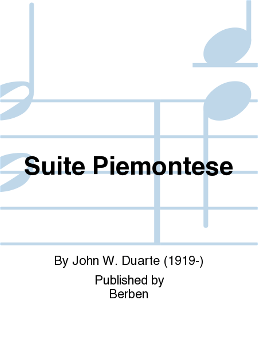 Suite Piemontese Chamber Music scores gallery preview page 1