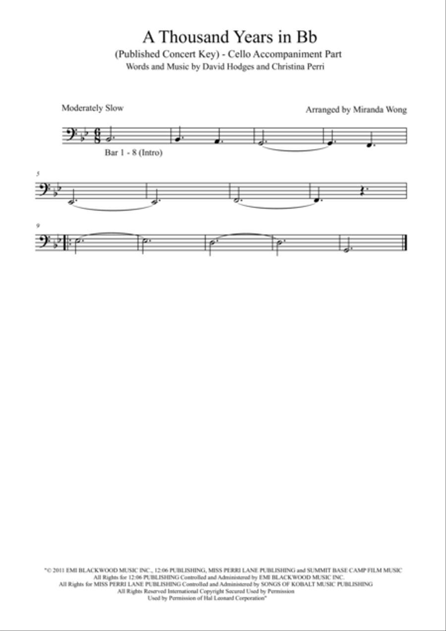 A Thousand Years Piano Trio scores gallery preview page 3