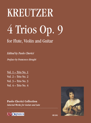 Book cover for 4 Trios Op. 9 for Flute, Violin and Guitar - Vol. 1: Trio No. 1