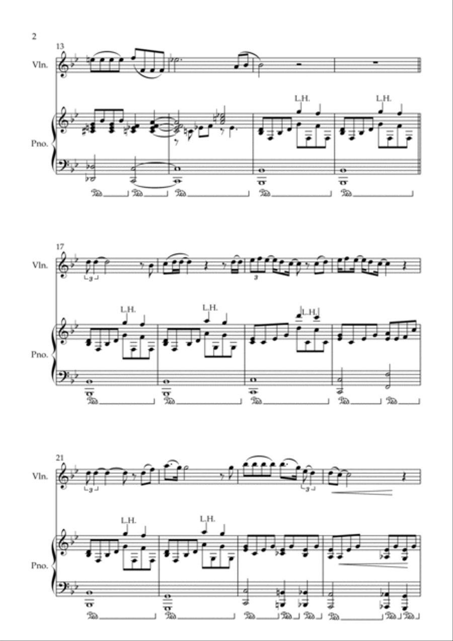 Bohemian Rhapsody Violin Solo scores gallery preview page 2