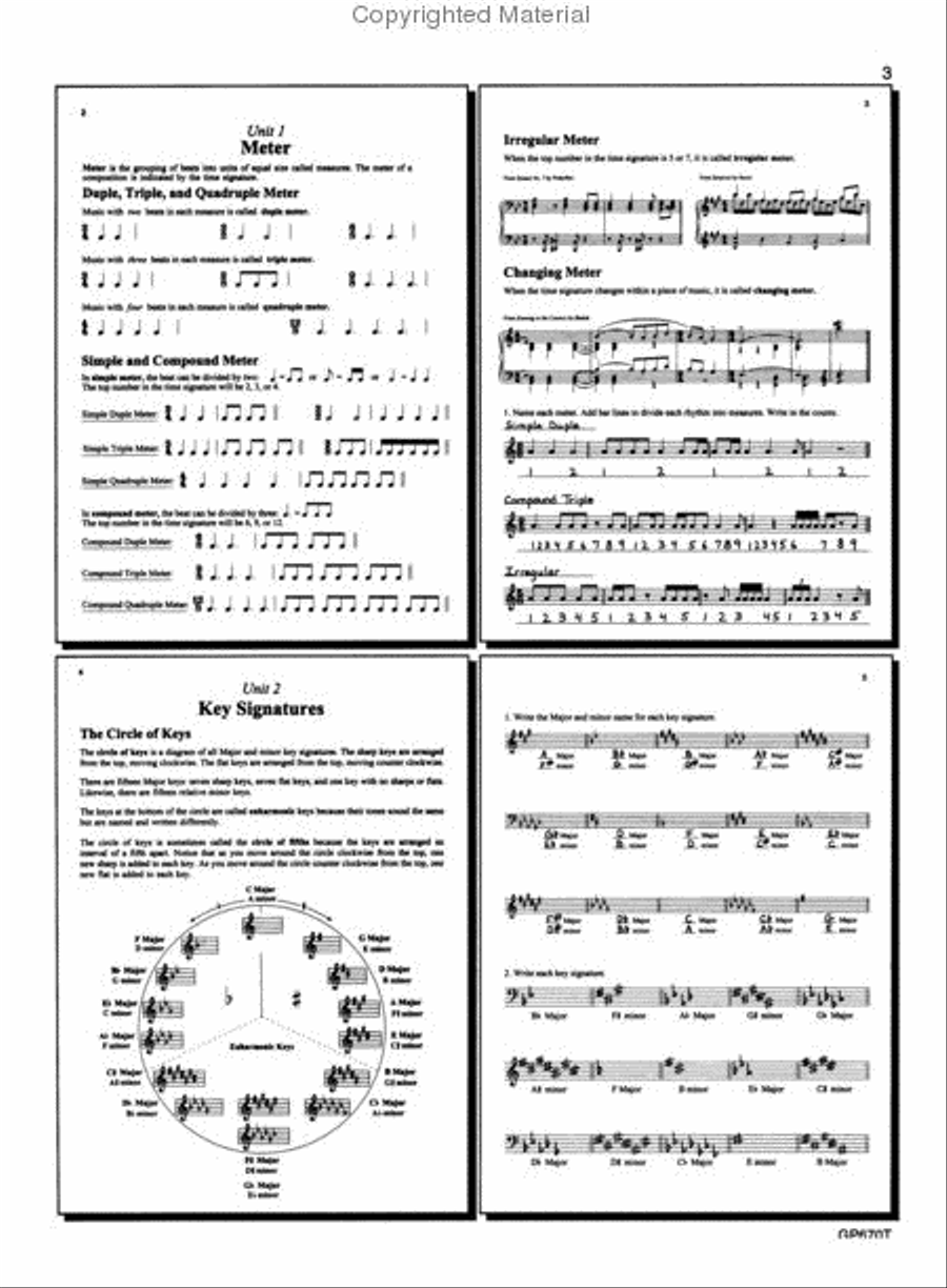 Fundamentals Of Piano Theory, Level 10 - Answer Book Piano Method scores gallery preview page 2