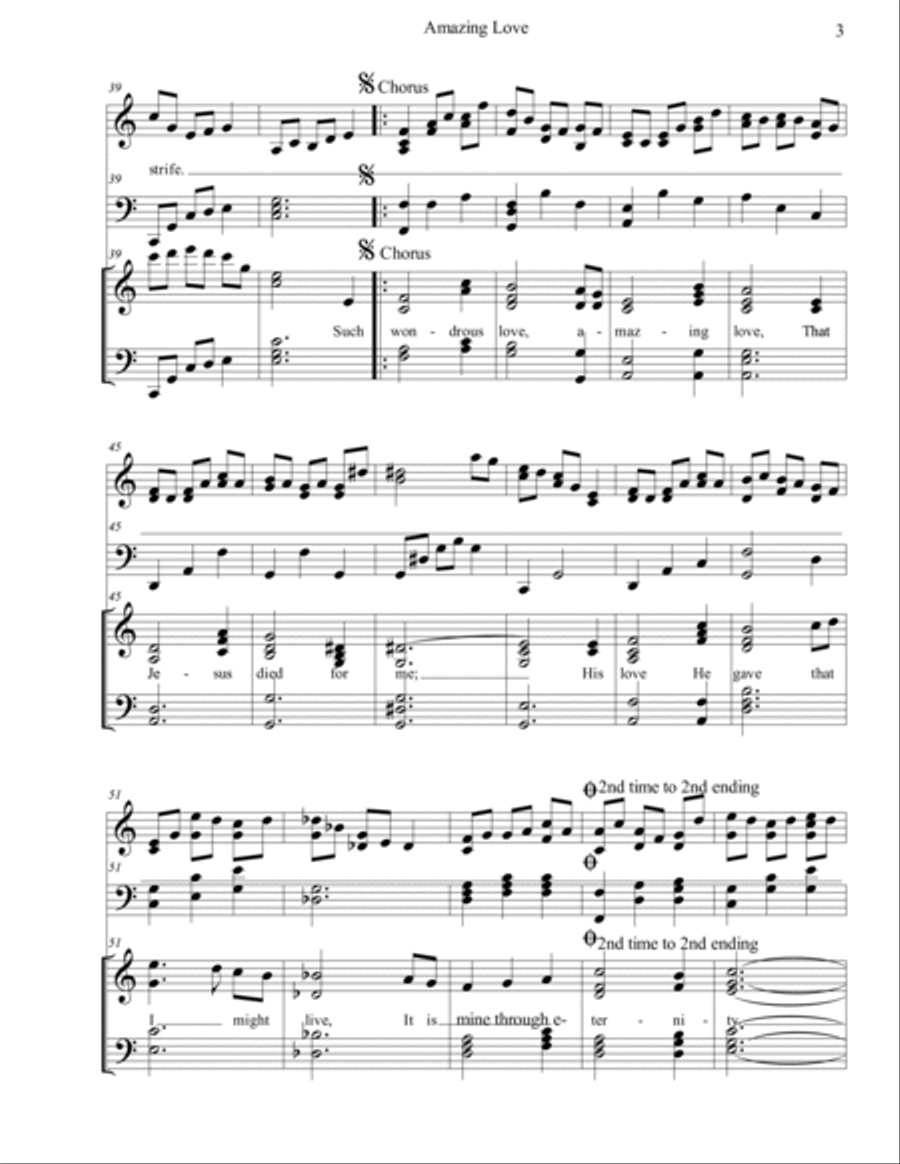 Amazing Love Small Ensemble scores gallery preview page 3