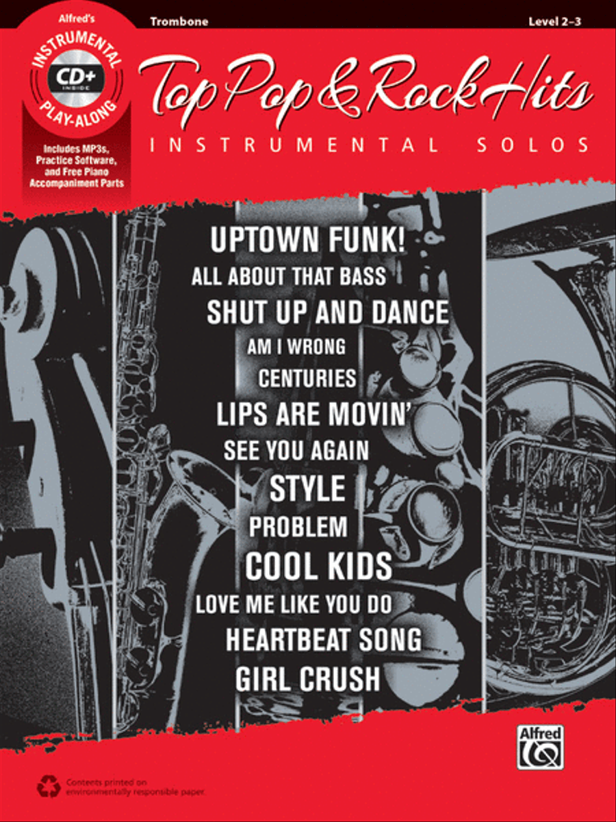 Top Pop & Rock Hits Instrumental Solos Trombone scores gallery preview page 1
