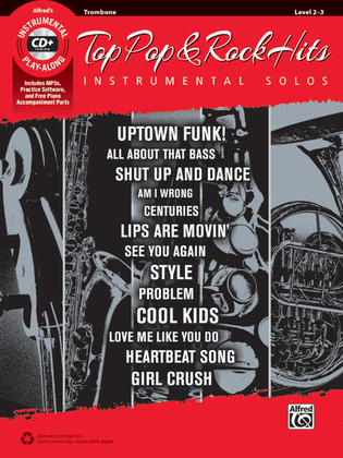 Book cover for Top Pop & Rock Hits Instrumental Solos