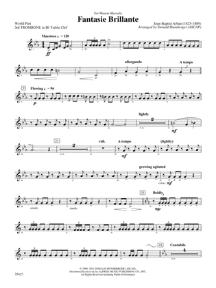 Fantasie Brillante: (wp) 3rd B-flat Trombone T.C.