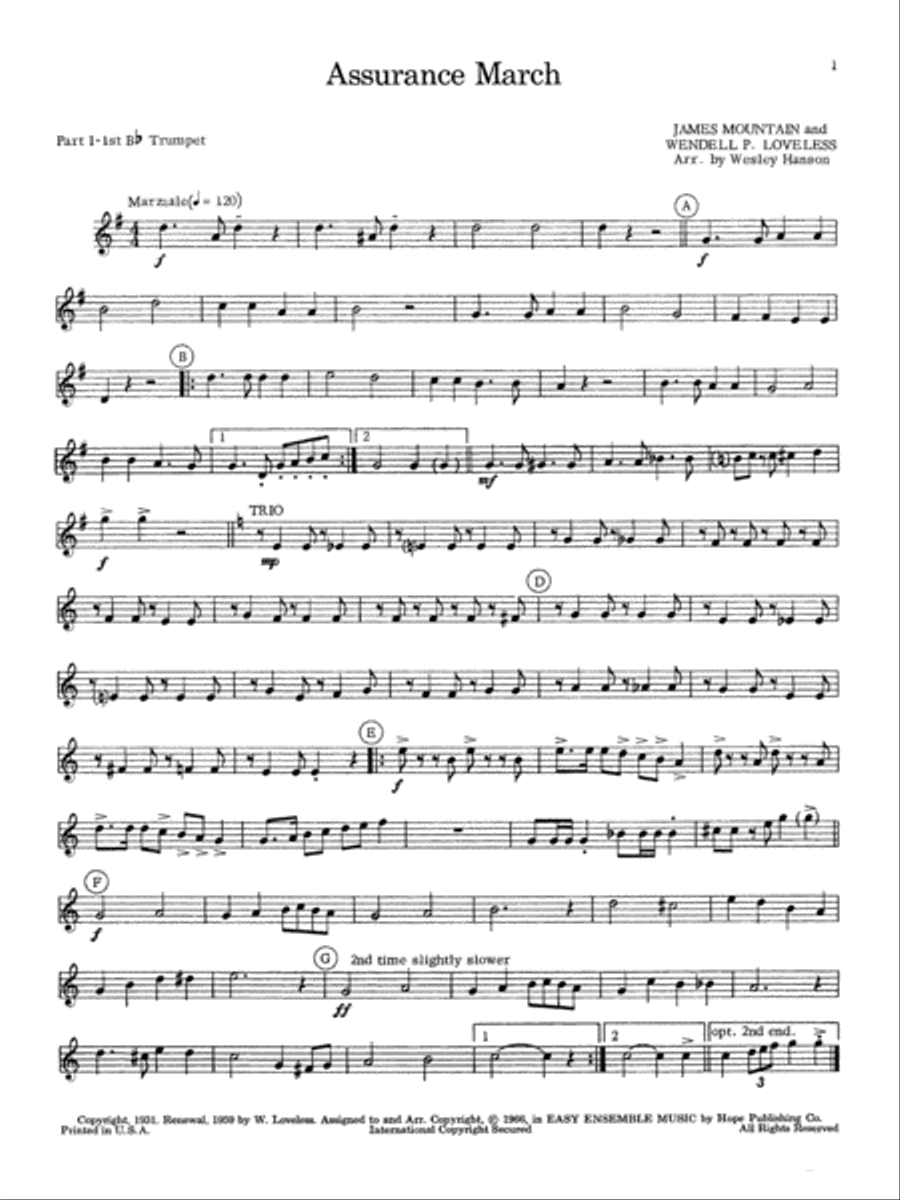 Easy Ensemble Music Trumpet scores gallery preview page 2