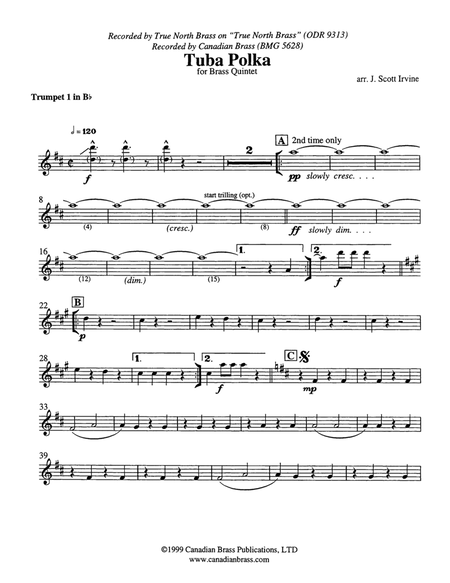 Tuba Polka - Bb Trumpet 1 (Brass Quintet)