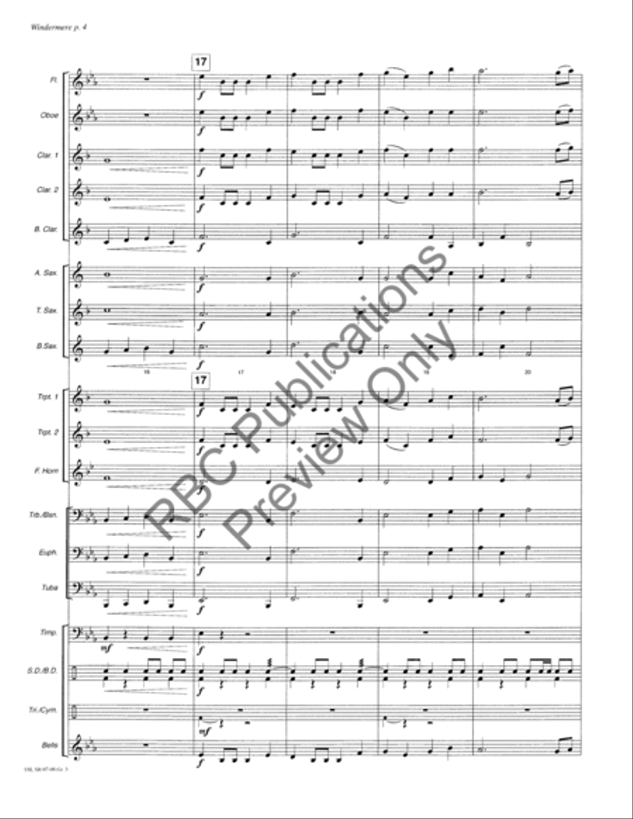 Windermere Windermere Concert Band scores gallery preview page 7