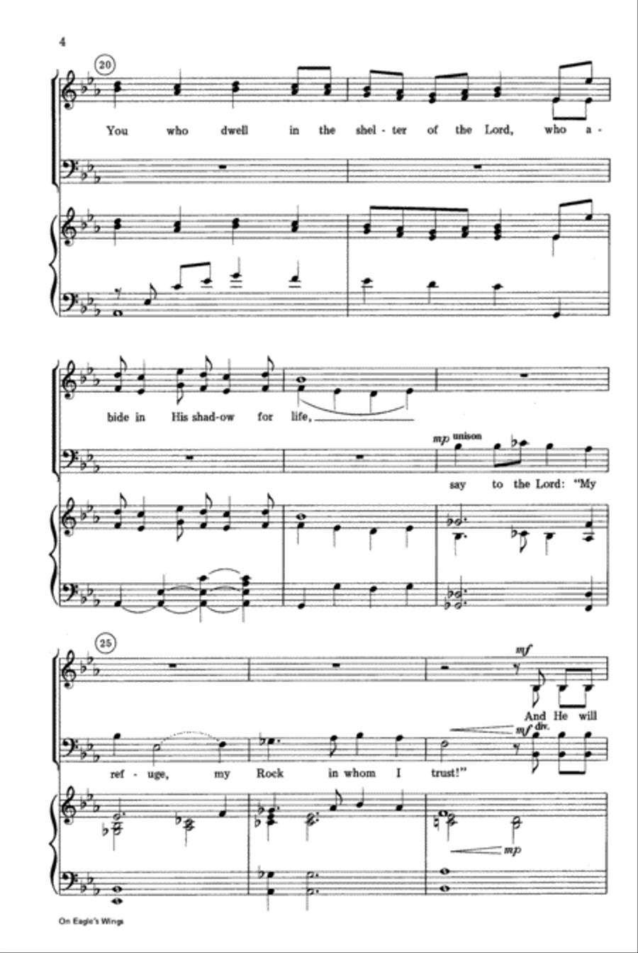 On Eagle's Wings 4-Part scores gallery preview page 5