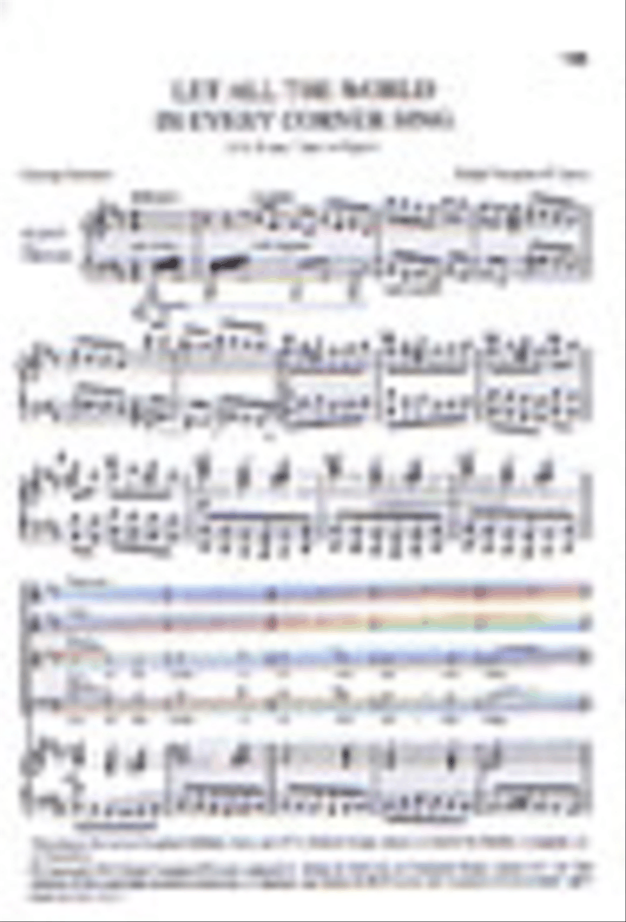 Let all the world in every corner sing (Antiphon) 4-Part scores gallery preview page 1