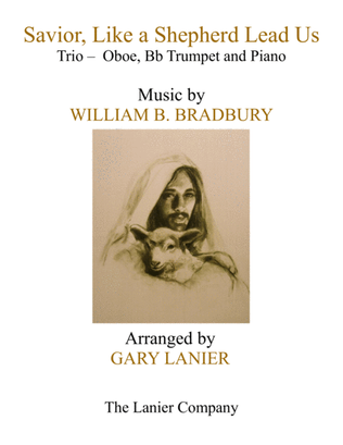 Book cover for SAVIOR, LIKE A SHEPHERD LEAD US (Trio – Oboe, Bb Trumpet & Piano with Parts)