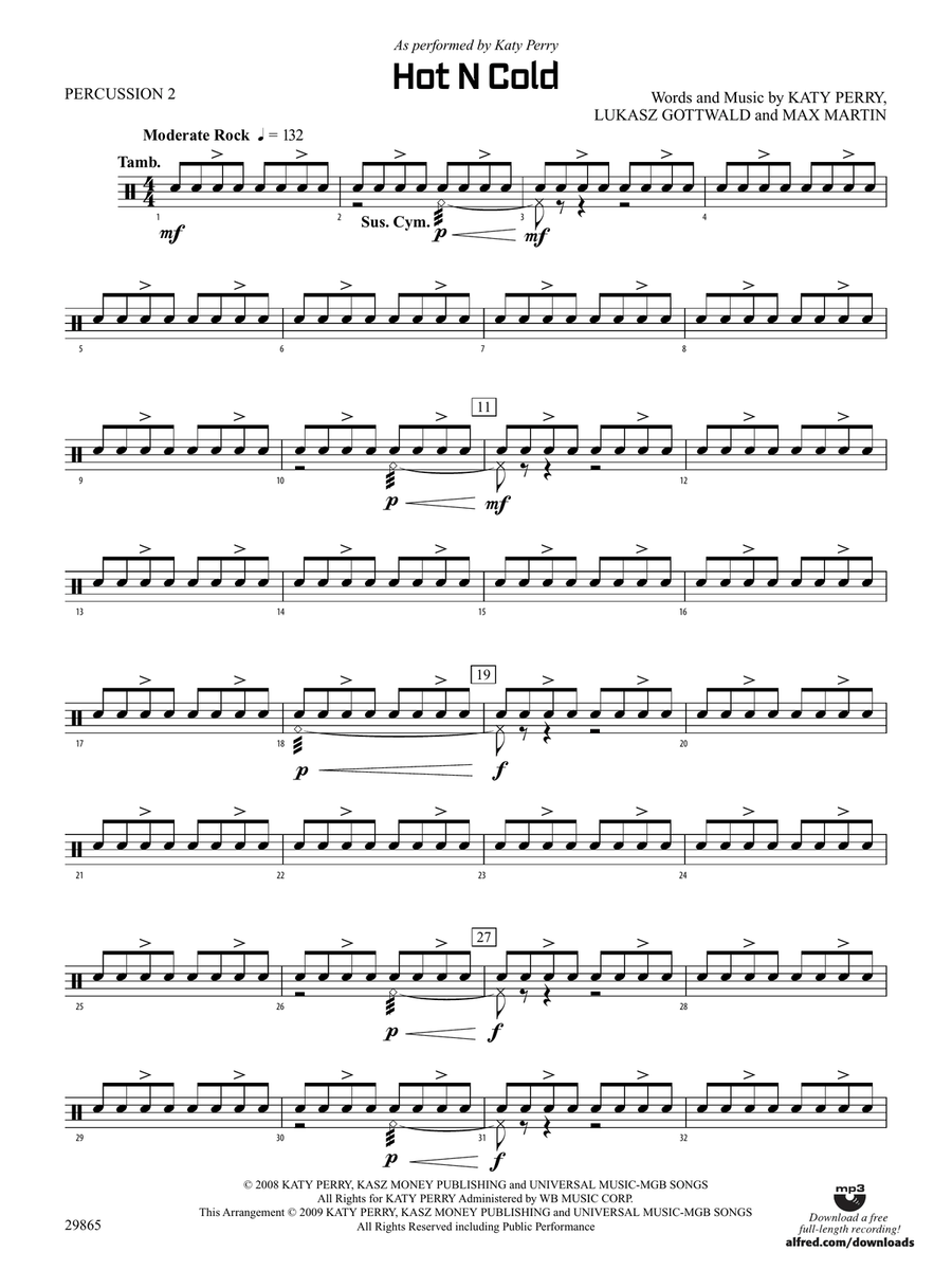 Hot N Cold: 2nd Percussion