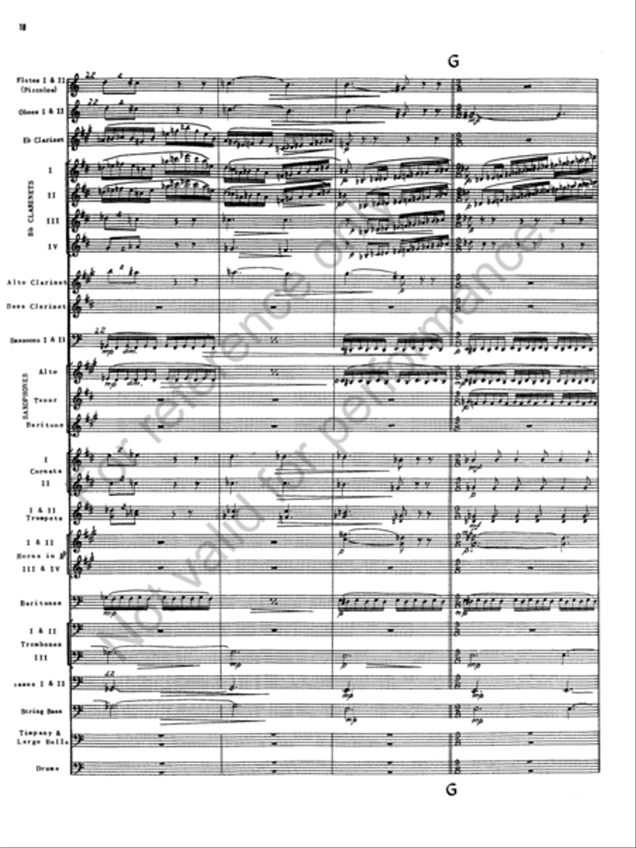The Golden Legend Concert Band scores gallery preview page 12