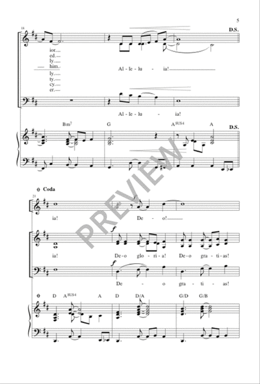 Deo Gloria! 3-Part scores gallery preview page 6