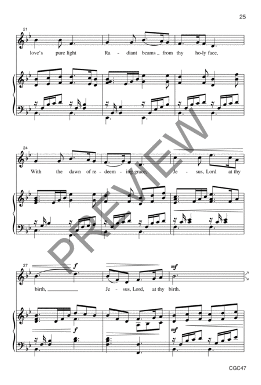 Light of the World (Full Score) Unison Choir scores gallery preview page 16