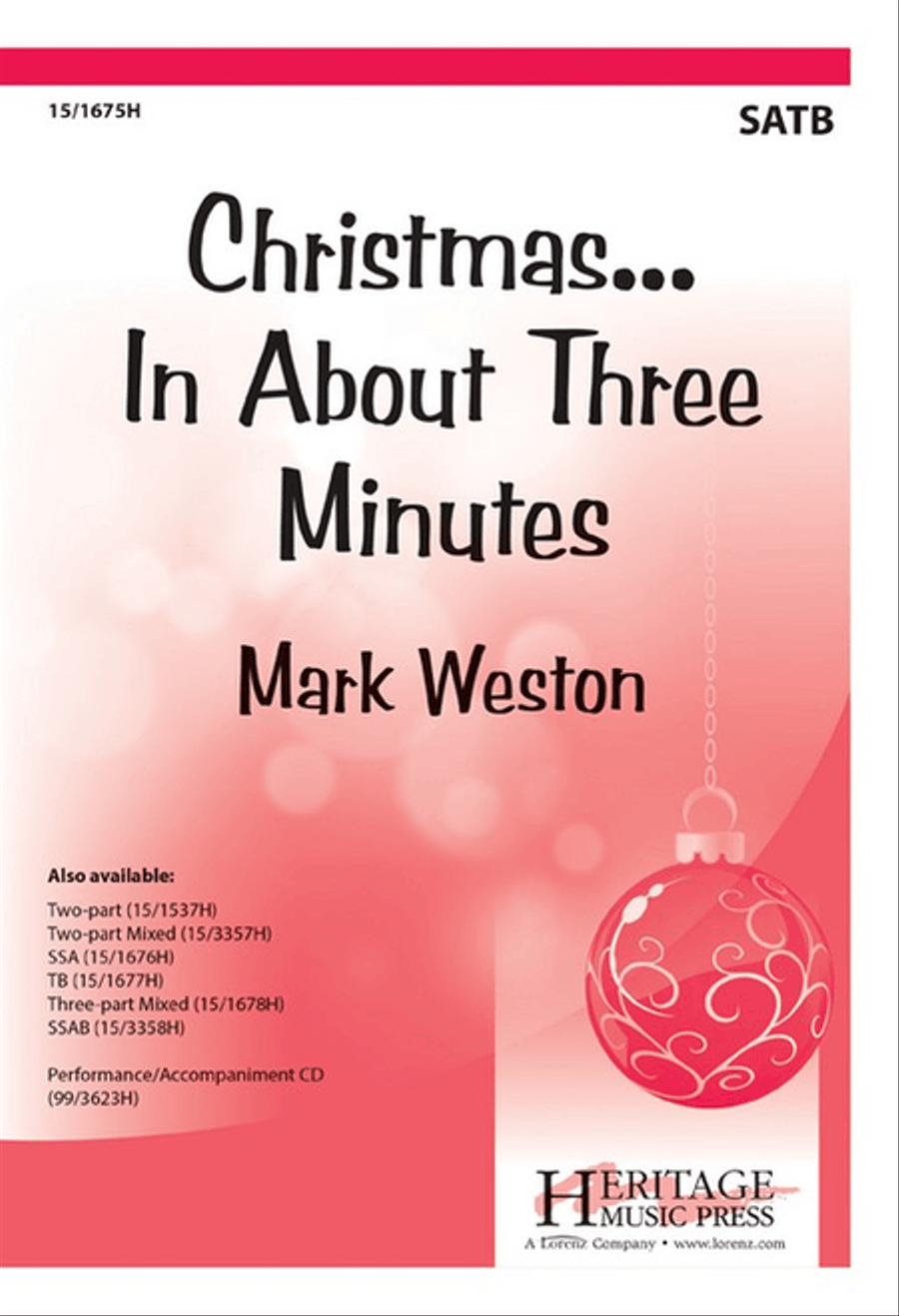 Christmas...In About Three Minutes 4-Part scores gallery preview page 1