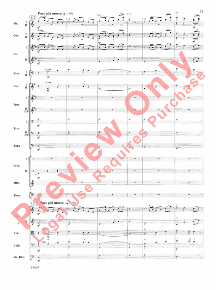 An American Rhapsody Full Orchestra scores gallery preview page 24