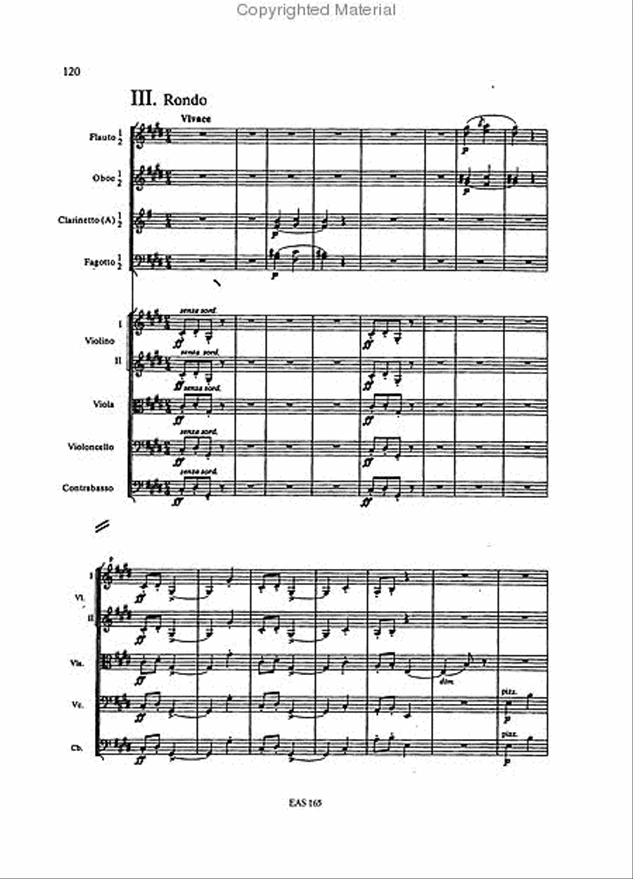 Chopin – Piano Concerto No. 1 in E-minor, Op. 11 Orchestra scores gallery preview page 4