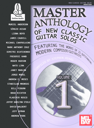Book cover for Master Anthology of New Classic Guitar Solos, Volume 1