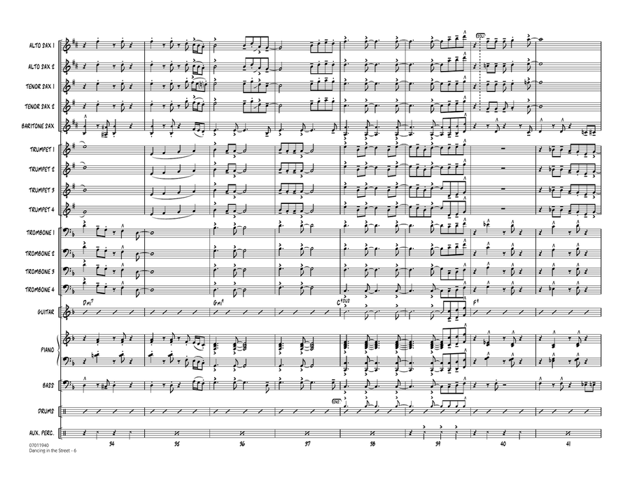 Dancing In The Street - Full Score Jazz Ensemble scores gallery preview page 6