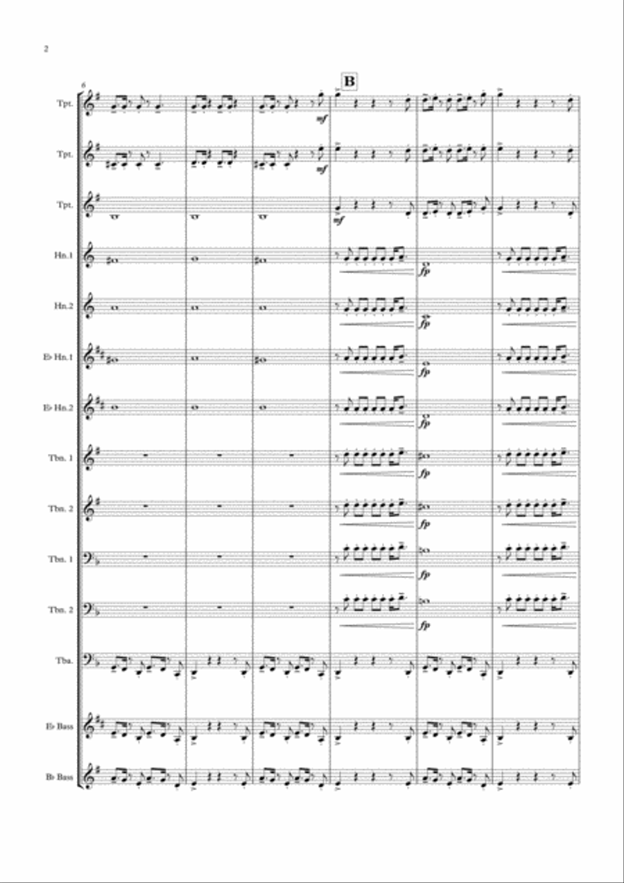Uptown Funk Small Ensemble scores gallery preview page 2