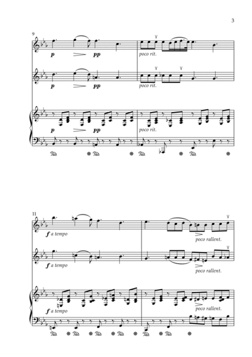 Nocturne in Eb maj (Op.9 No.2) - Arranged for 2 Violins and Piano ("I'll Second This" Series) image number null