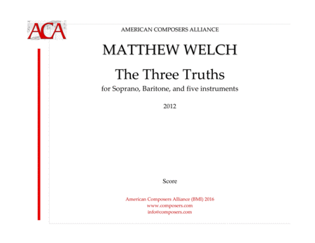 [Welch] The Three Truths