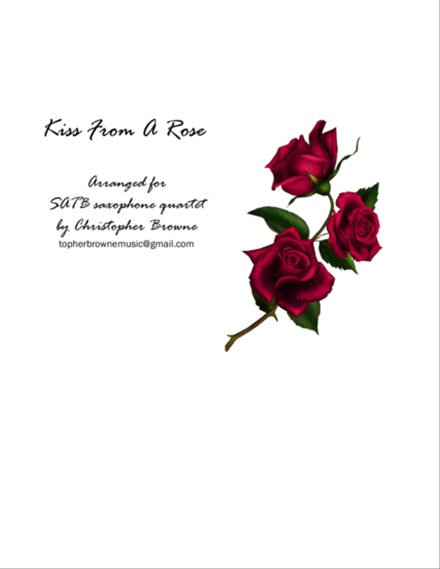 Kiss From A Rose Woodwind Quartet scores gallery preview page 1
