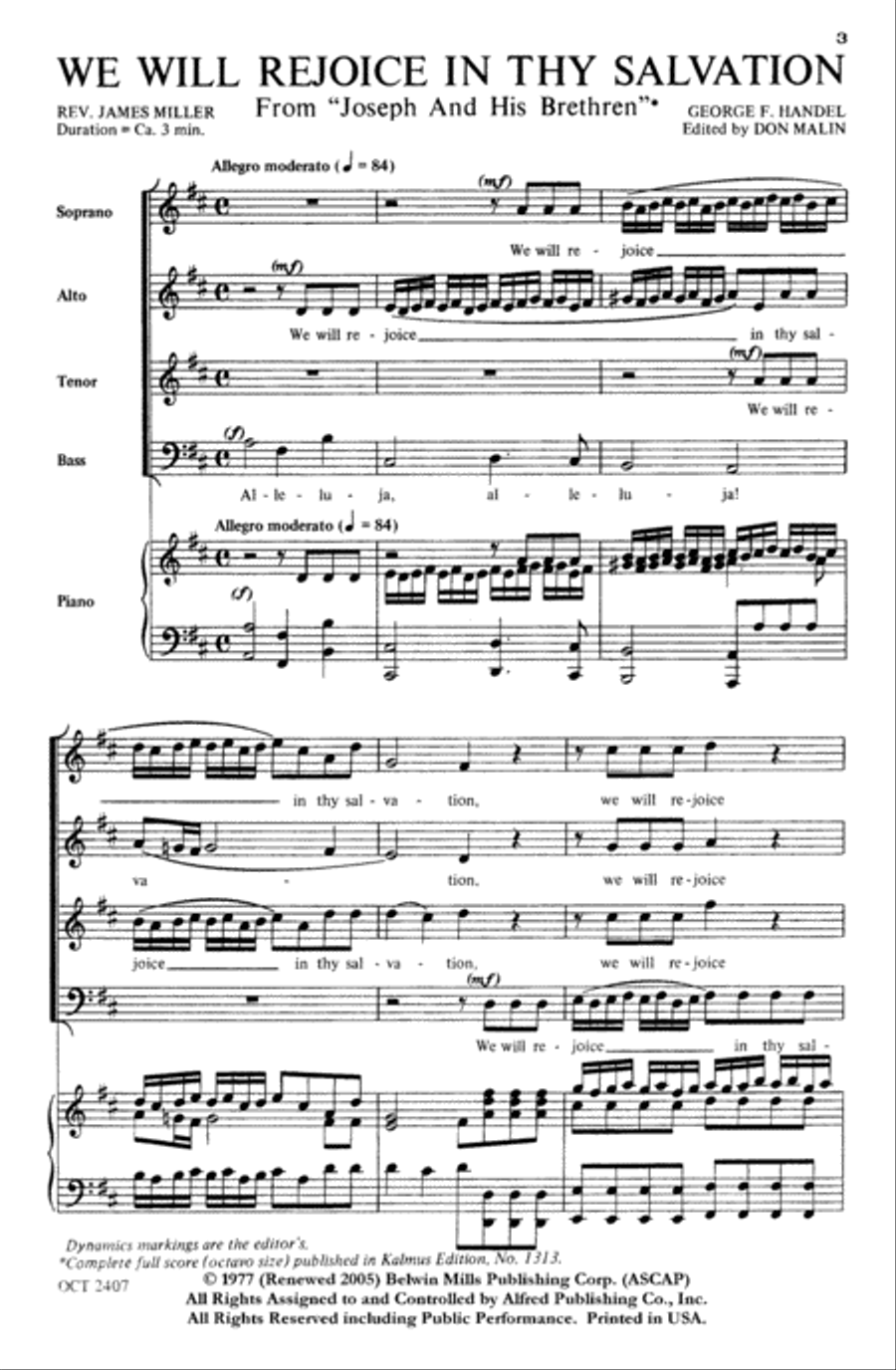 We Will Rejoice in Thy Salvation 4-Part scores gallery preview page 3