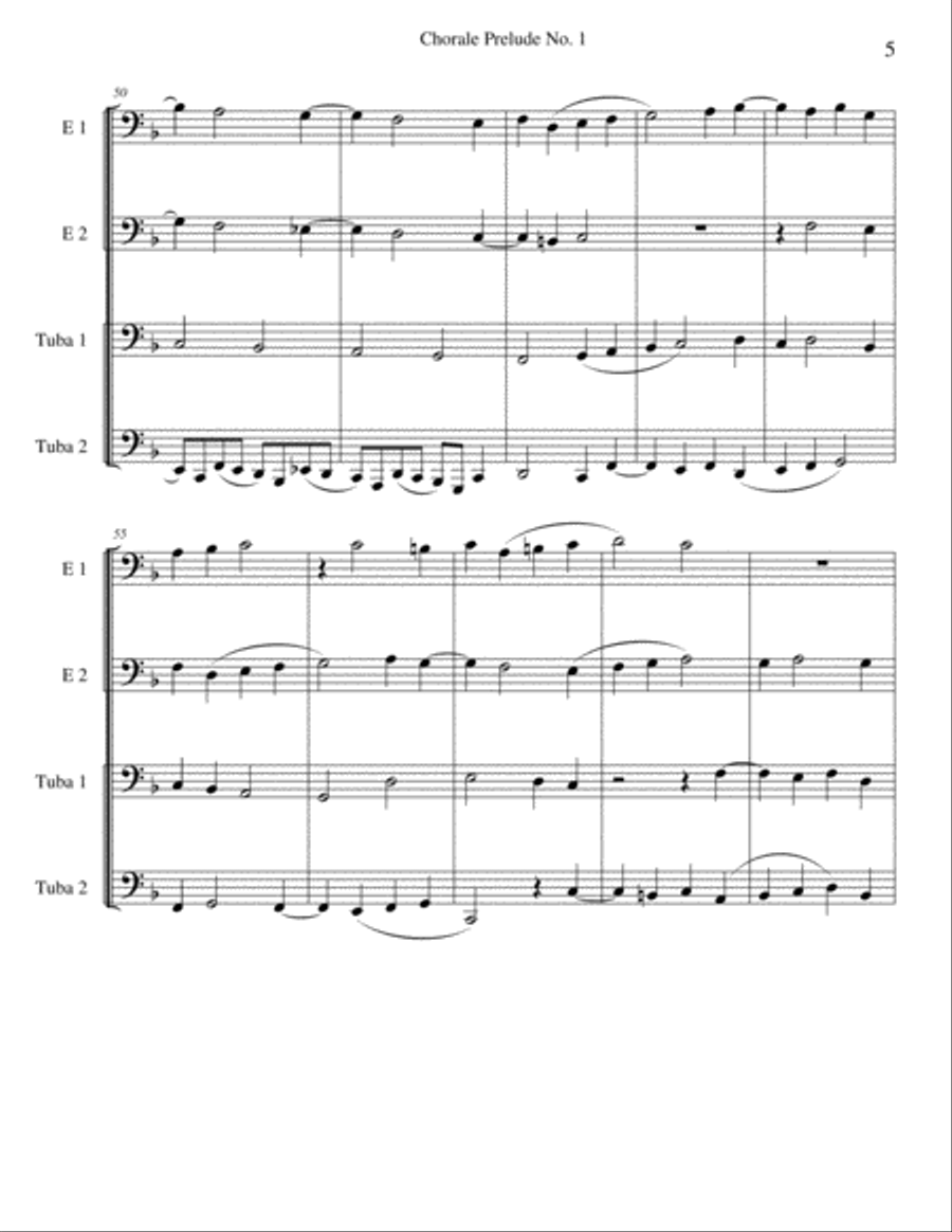 Chorale Prelude No. 1 Chorale Prelude No. 1 Brass Ensemble scores gallery preview page 5