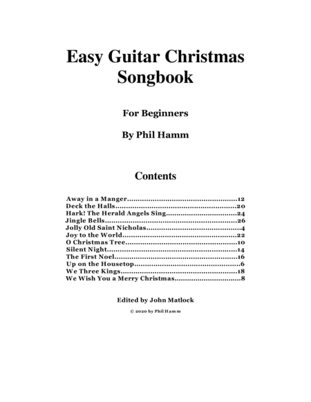 Easy Christmas Guitar Songbook image number null