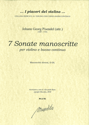 Book cover for 7 Sonate (Ms, D-Dl)