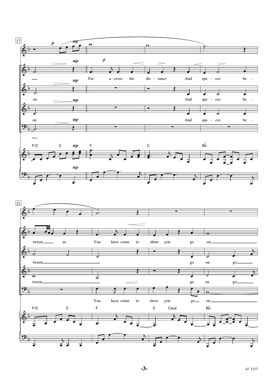 My Heart Will Go On (love Theme From 'titanic') 4-Part scores gallery preview page 3