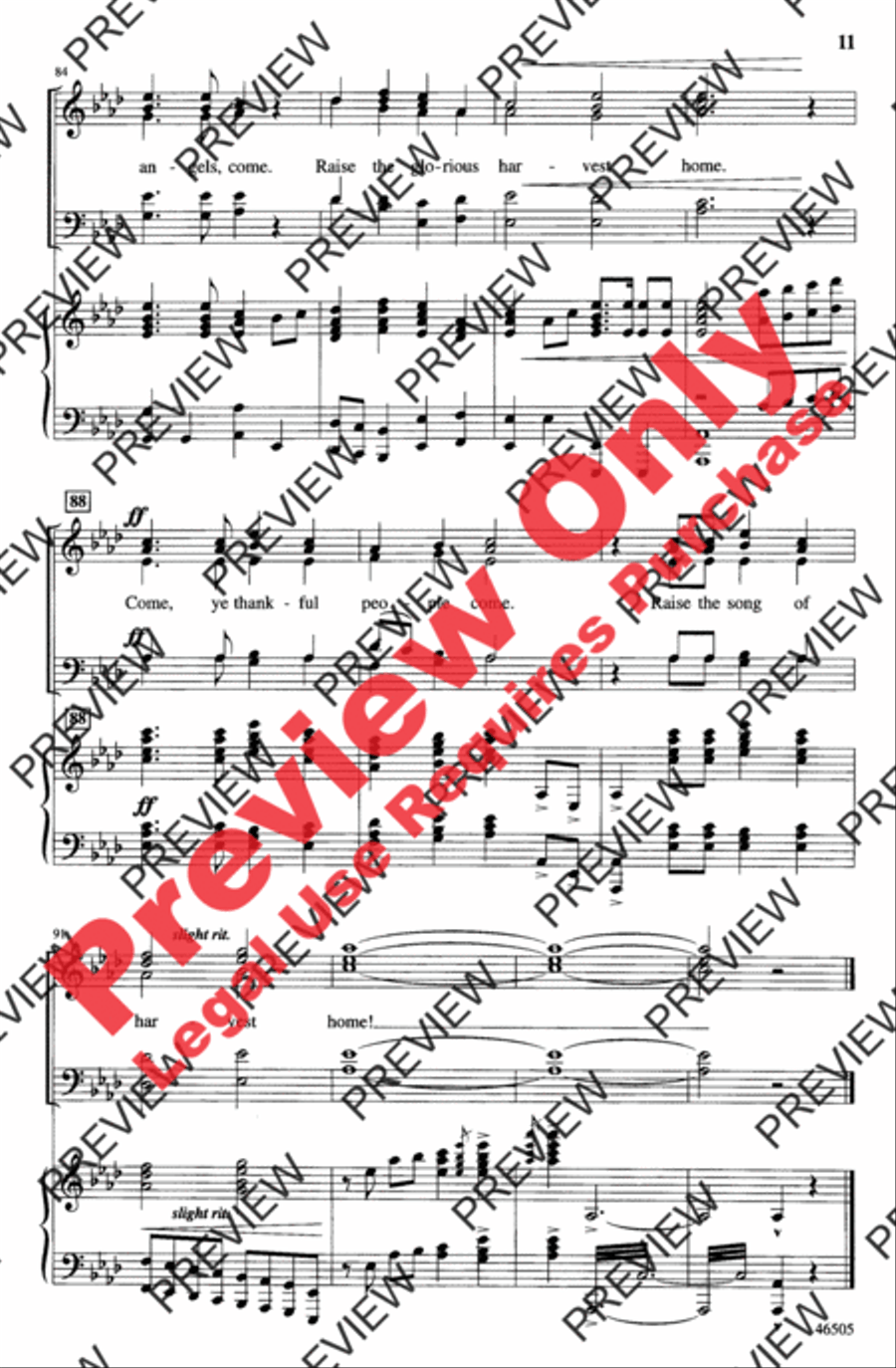 Give Thanks and Sing! 4-Part scores gallery preview page 11