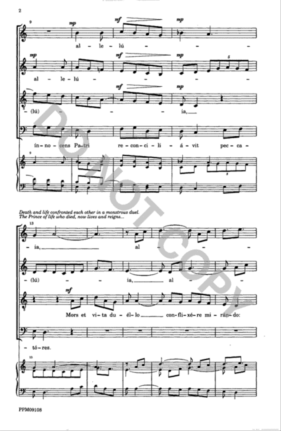 Four Motets from 'Resurrexi' 4-Part scores gallery preview page 3