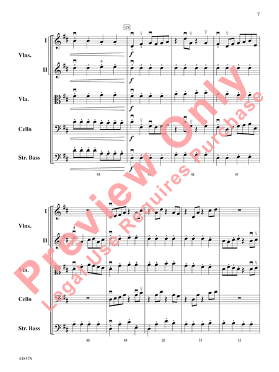 A Spark of Courage A Spark of Courage String Orchestra scores gallery preview page 8