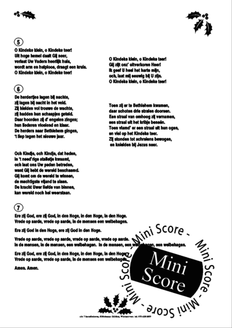 7 Kerstliederen Men's Choir scores gallery preview page 29