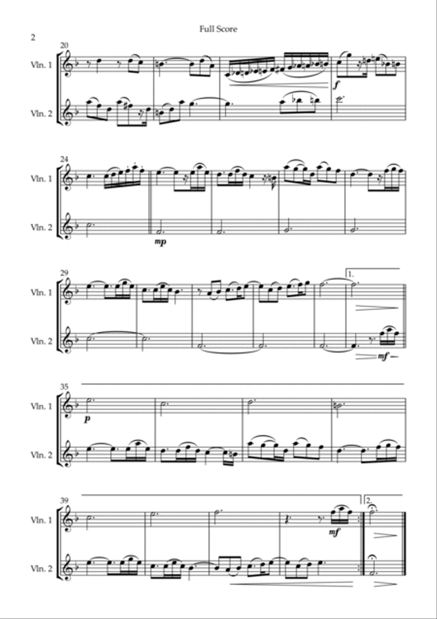 Married Life String Duet scores gallery preview page 2