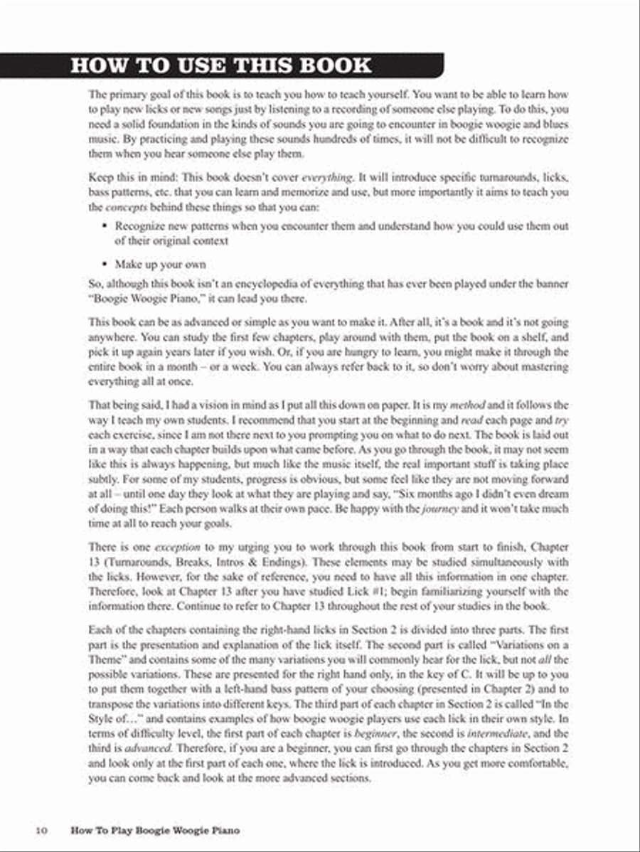 How to Play Boogie Woogie Piano Piano Method scores gallery preview page 8