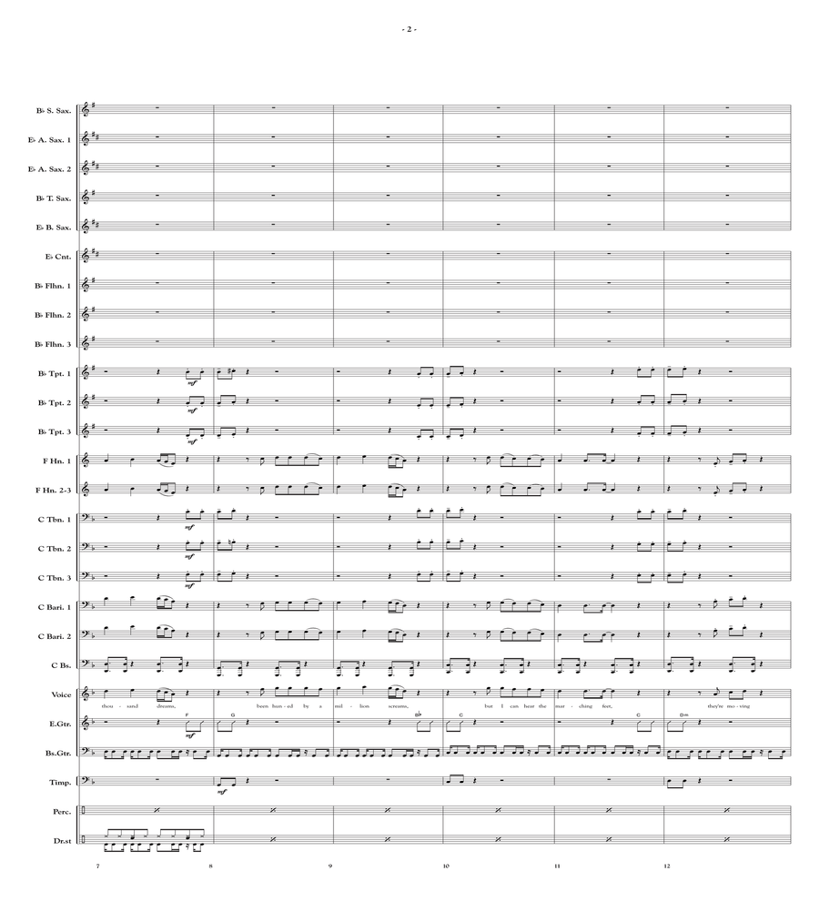 A Tribute To Genesis A Tribute To Genesis Fanfare Band scores gallery preview page 3
