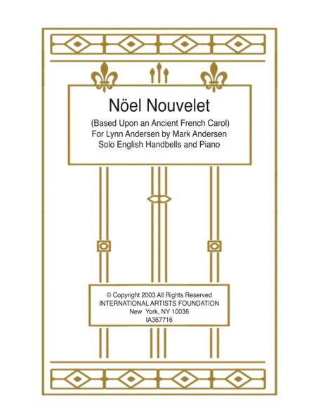 Noël Nouvelet (Now the Green Blade Riseth Solo Handbells and Accompaniment