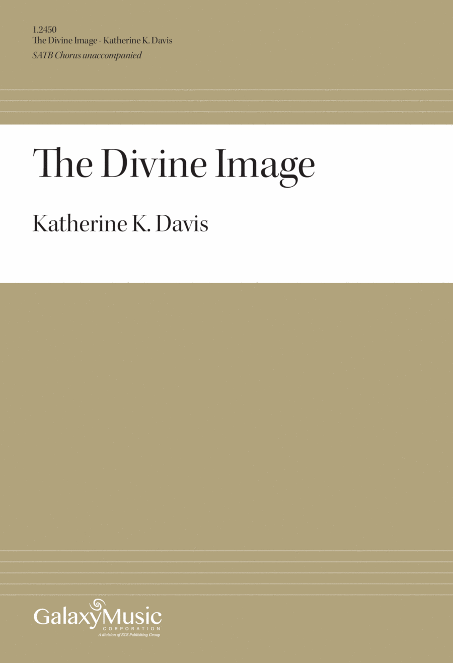 The Divine Image The Divine Image 4-Part scores gallery preview page 1