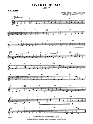 Overture 1812: 1st B-flat Clarinet
