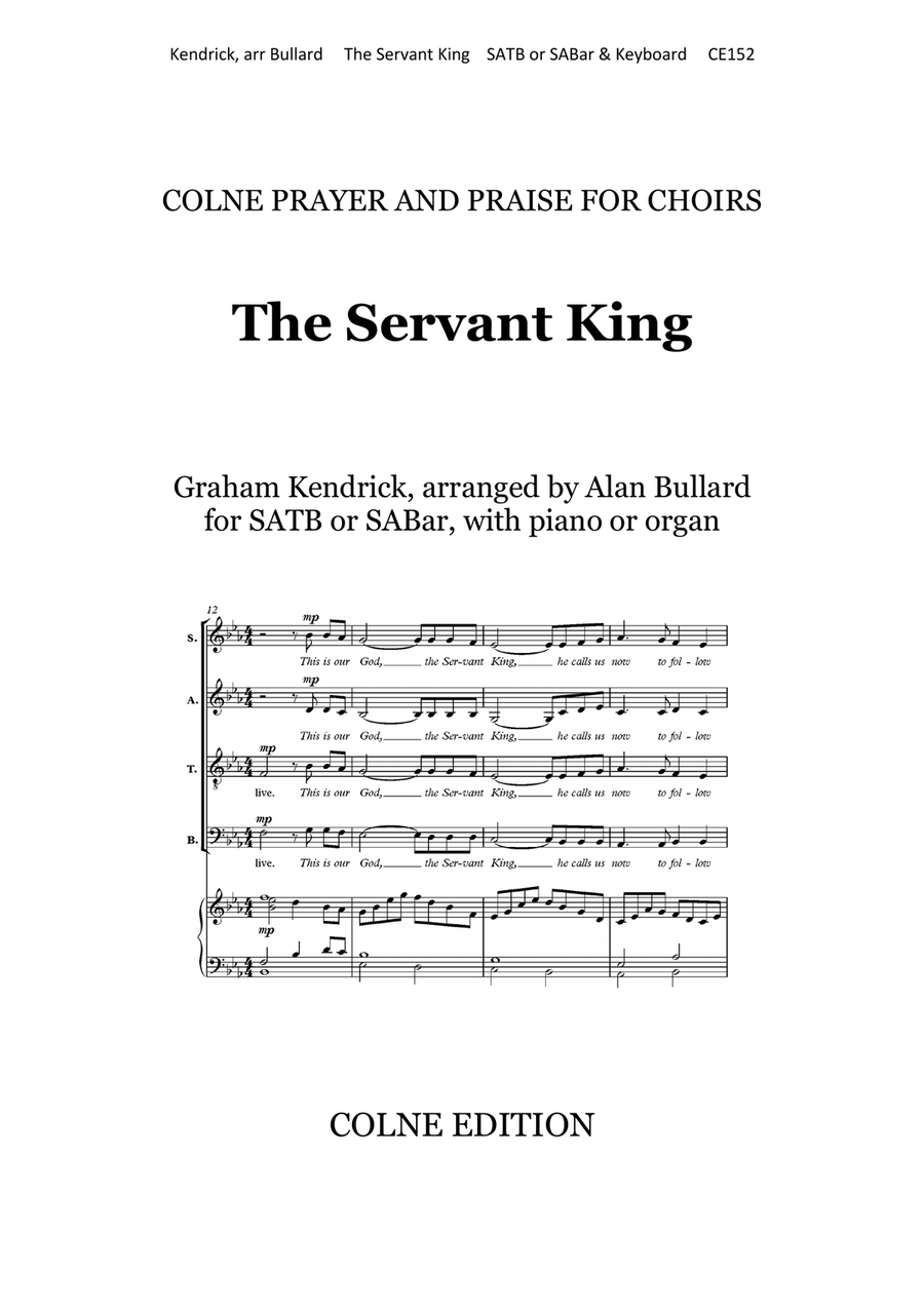 The Servant King From Heaven You Came 4-Part scores gallery preview page 1