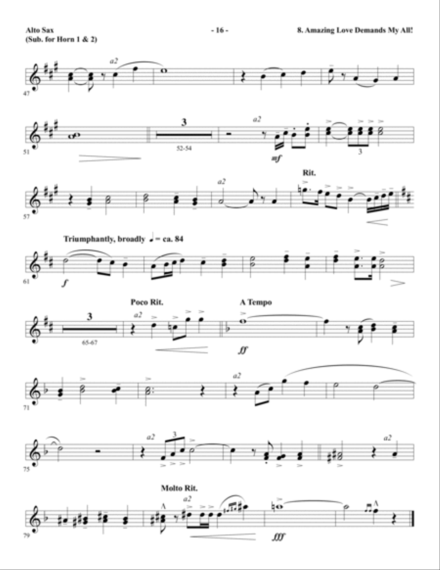 Amazing Love! - Printable Parts Choir scores gallery preview page 17