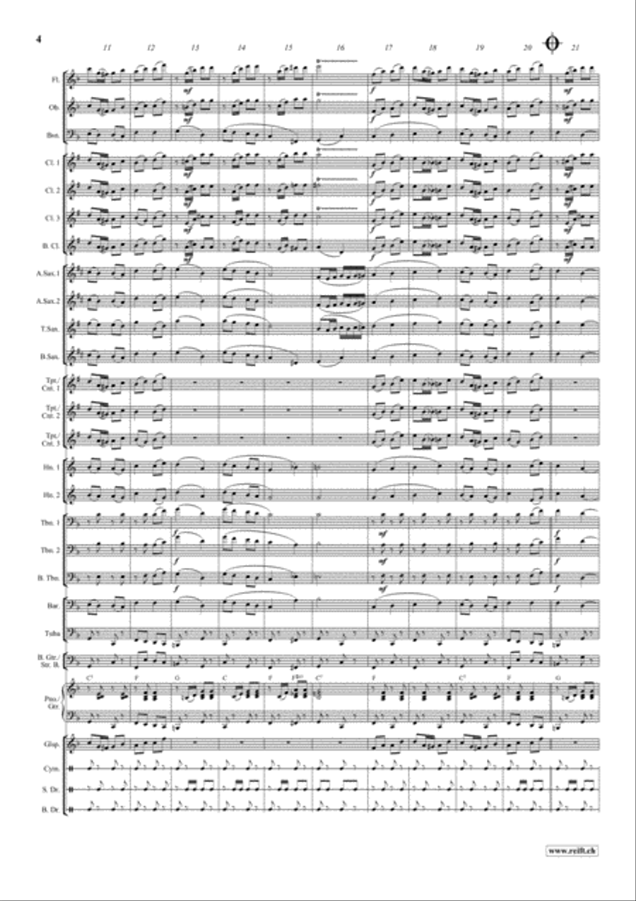 Merlot Da Castelrott Concert Band scores gallery preview page 5