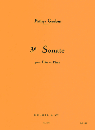 Book cover for Troisieme Sonate Pour Flute Et Piano