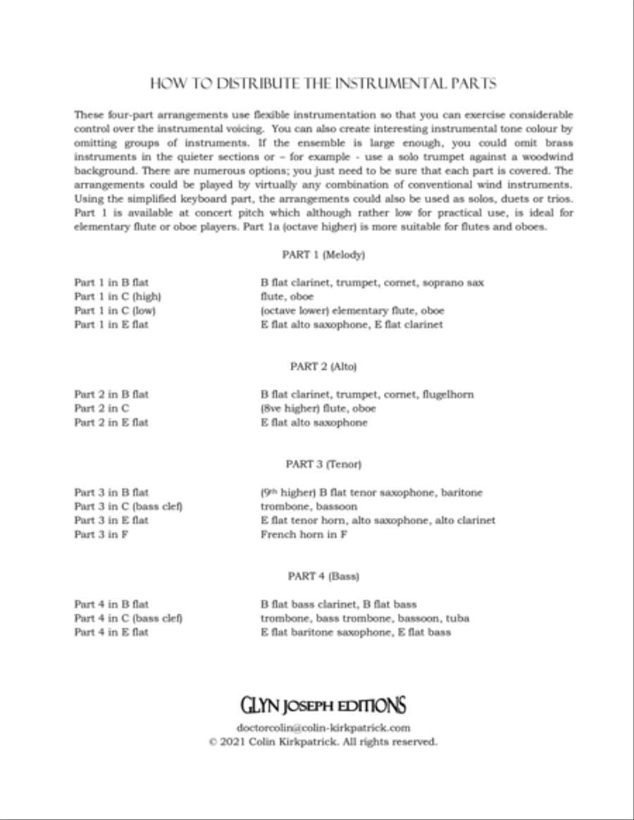 America's Favorite Hymns arranged for Wind Instruments Concert Band scores gallery preview page 3